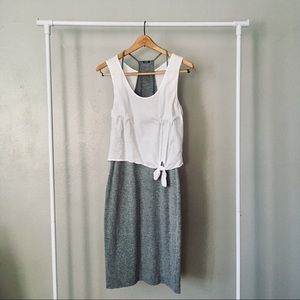 Monrow Double Layered Knotted Tank Dress